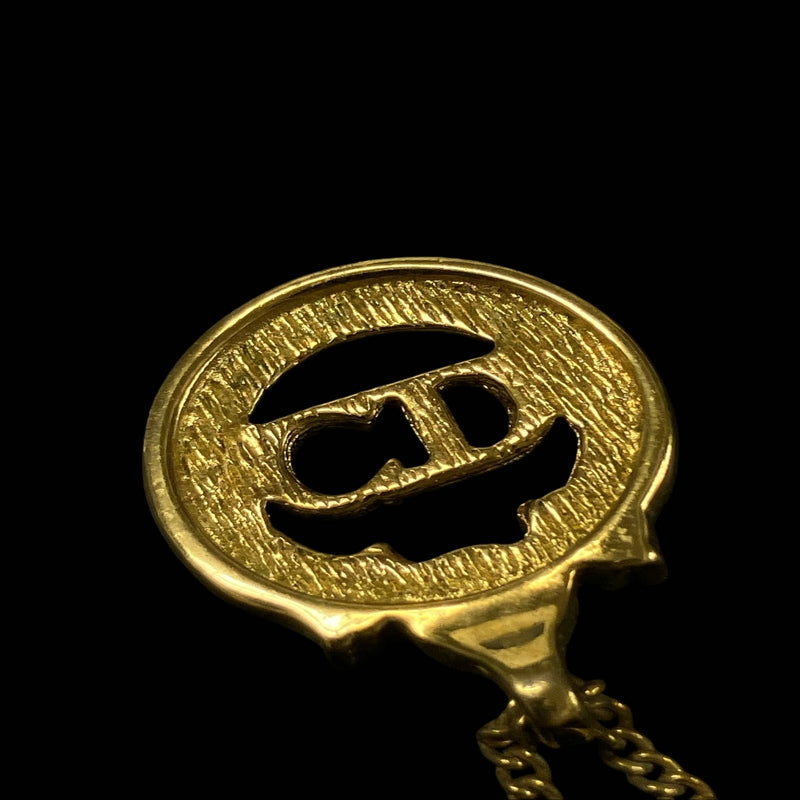 DIOR necklace, gold-tone alloy hardware, CD logo