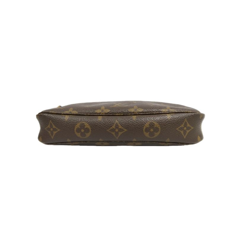 LOUIS VUITTON Monogram Accessoires Mahjong Style Shoulder Pouch Brown Coated Canvas