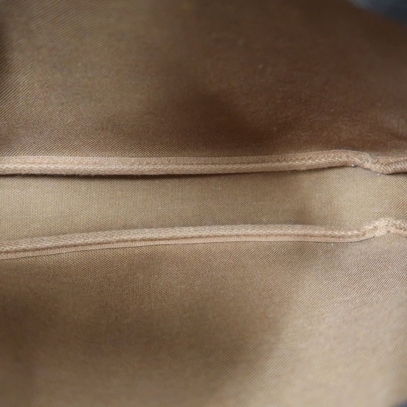 LOUIS VUITTON Monogram Accessoires Mahjong Style Shoulder Pouch Brown Coated Canvas