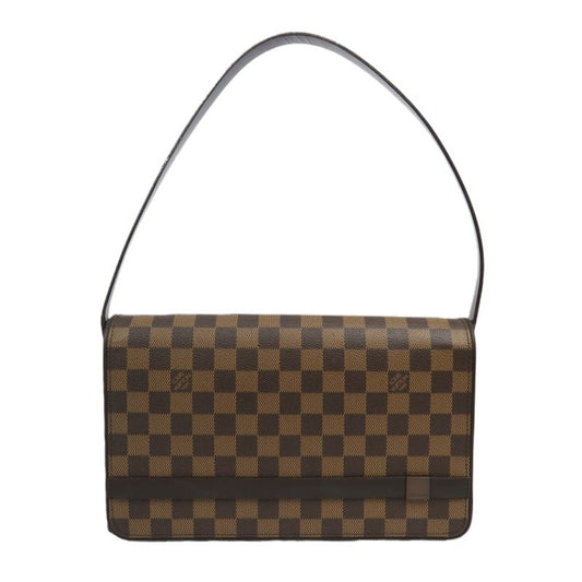 LOUIS VUITTON Damier Tribeca Long Handbag Brown Coated Canvas - W/ Dust Bag