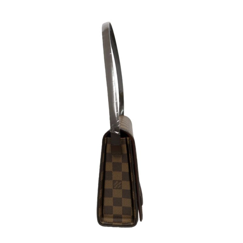 LOUIS VUITTON Damier Tribeca Long Handbag Brown Coated Canvas - W/ Dust Bag