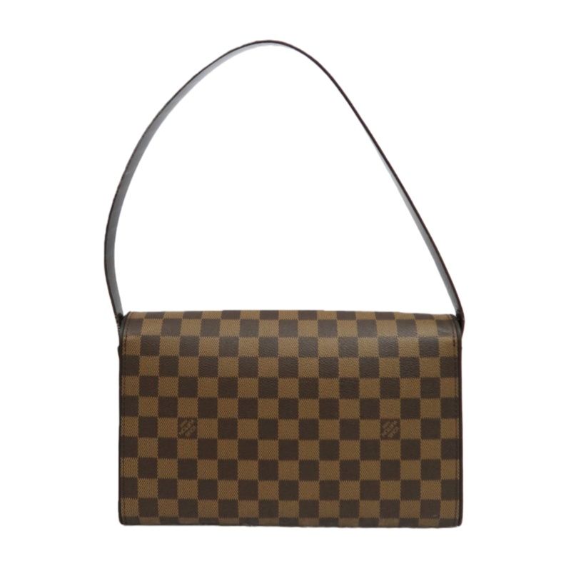 LOUIS VUITTON Damier Tribeca Long Handbag Brown Coated Canvas - W/ Dust Bag