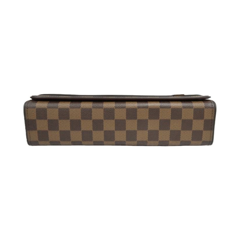 LOUIS VUITTON Damier Tribeca Long Handbag Brown Coated Canvas - W/ Dust Bag