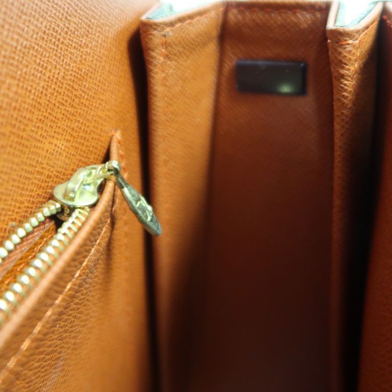 LOUIS VUITTON Damier Tribeca Long Handbag Brown Coated Canvas - W/ Dust Bag