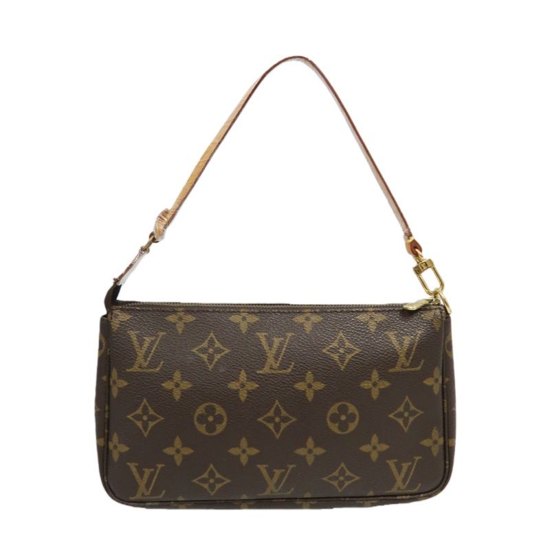 LOUIS VUITTON Monogram Pochette Accessoires (Coated Canvas)