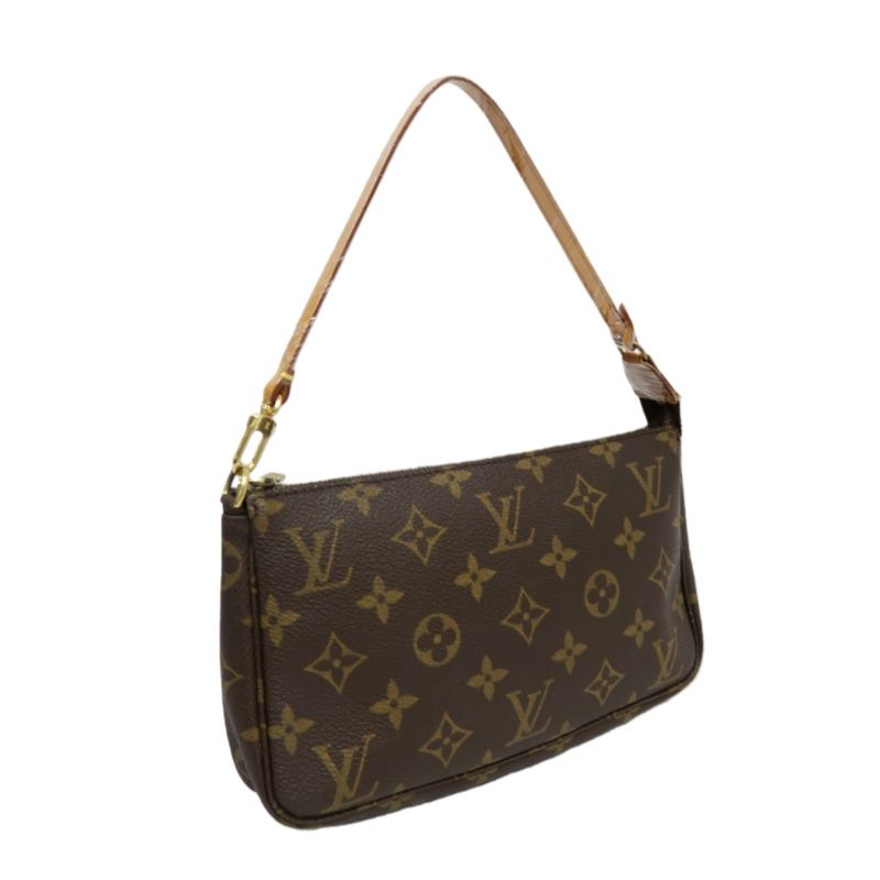 LOUIS VUITTON Monogram Pochette Accessoires (Coated Canvas)