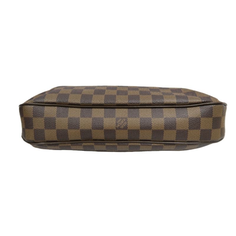 LOUIS VUITTON Damier Ebene Thames Shoulder Bag (With Dust Bag, Coated Canvas)
