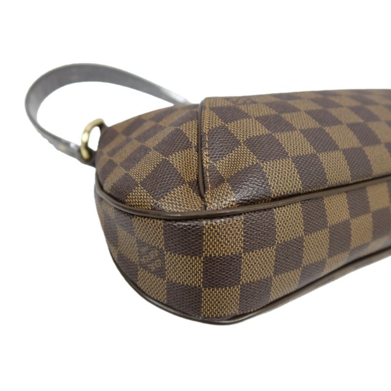 LOUIS VUITTON Damier Ebene Thames Shoulder Bag (With Dust Bag, Coated Canvas)