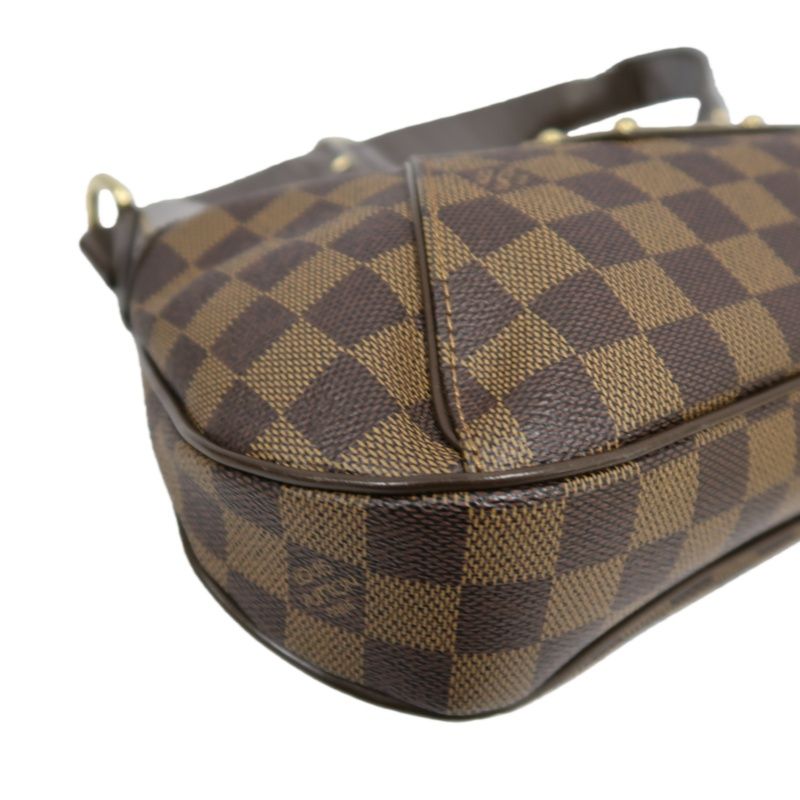 LOUIS VUITTON Damier Ebene Thames Shoulder Bag (With Dust Bag, Coated Canvas)