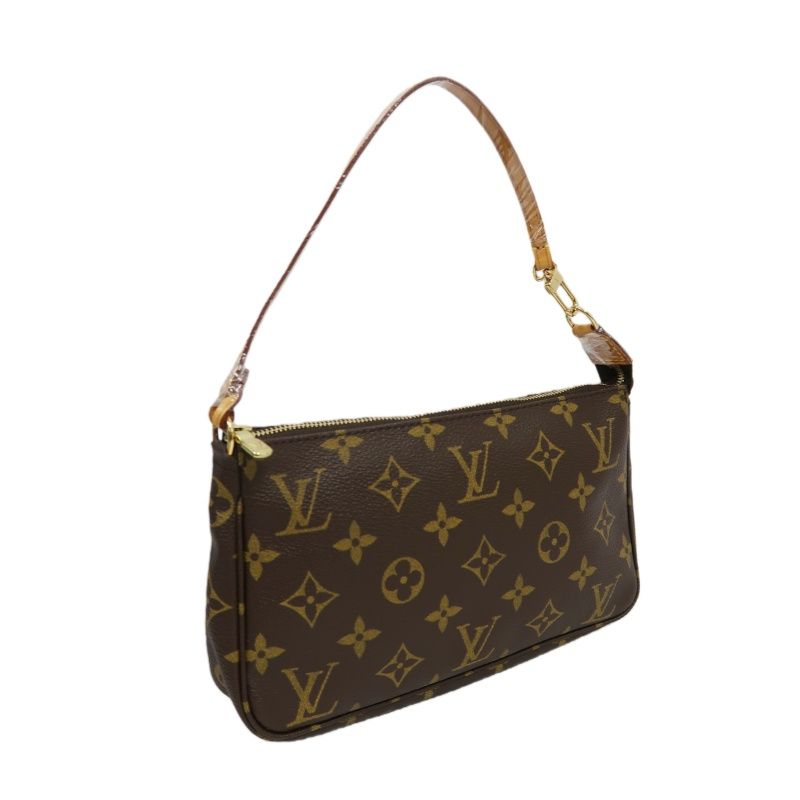 LOUIS VUITTON Monogram Pochette Accessoires (With Dust Bag, Coated Canvas)