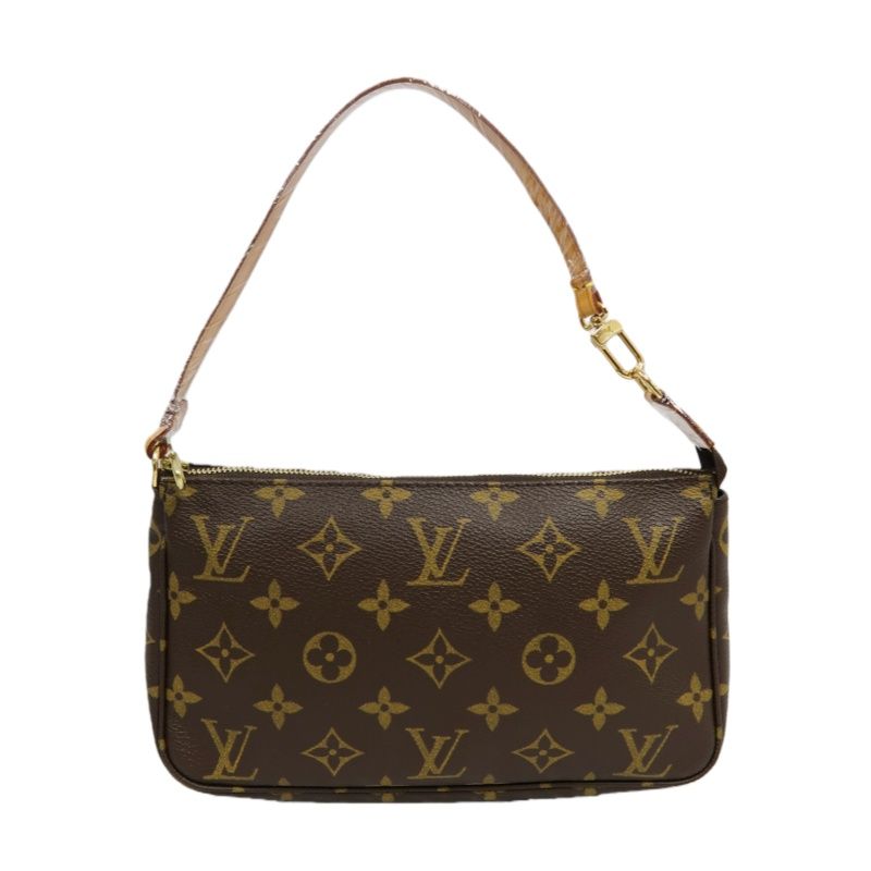 LOUIS VUITTON Monogram Pochette Accessoires (With Dust Bag, Coated Canvas)