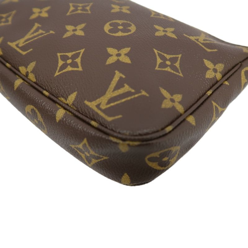 LOUIS VUITTON Monogram Pochette Accessoires (With Dust Bag, Coated Canvas)