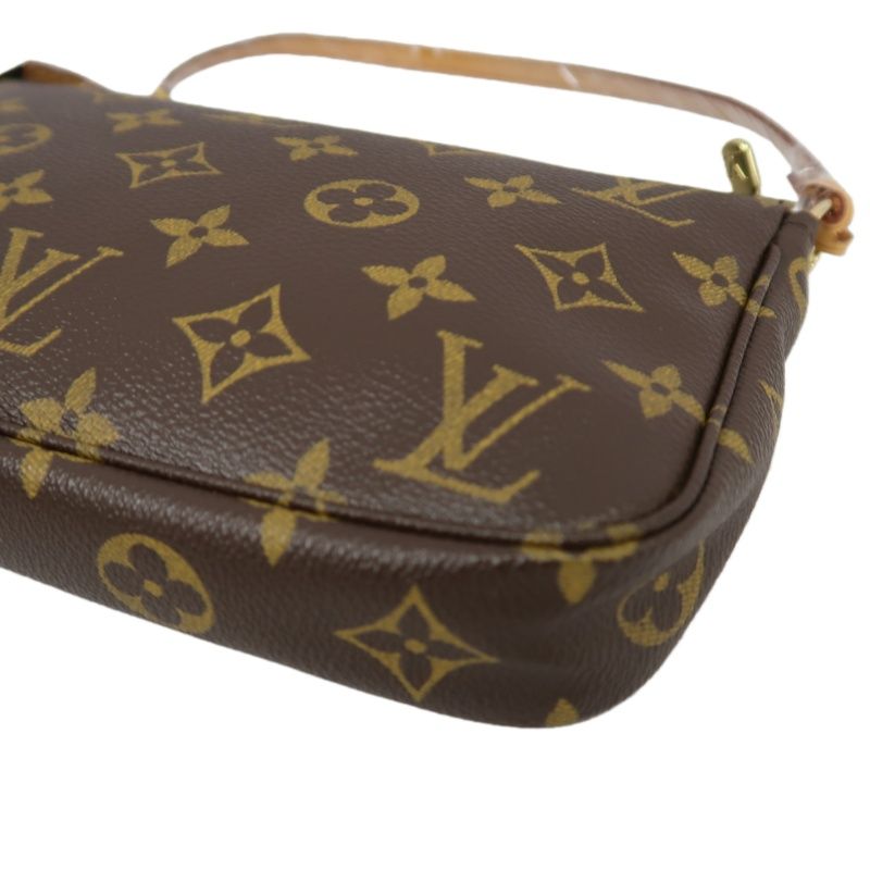 LOUIS VUITTON Monogram Pochette Accessoires (With Dust Bag, Coated Canvas)
