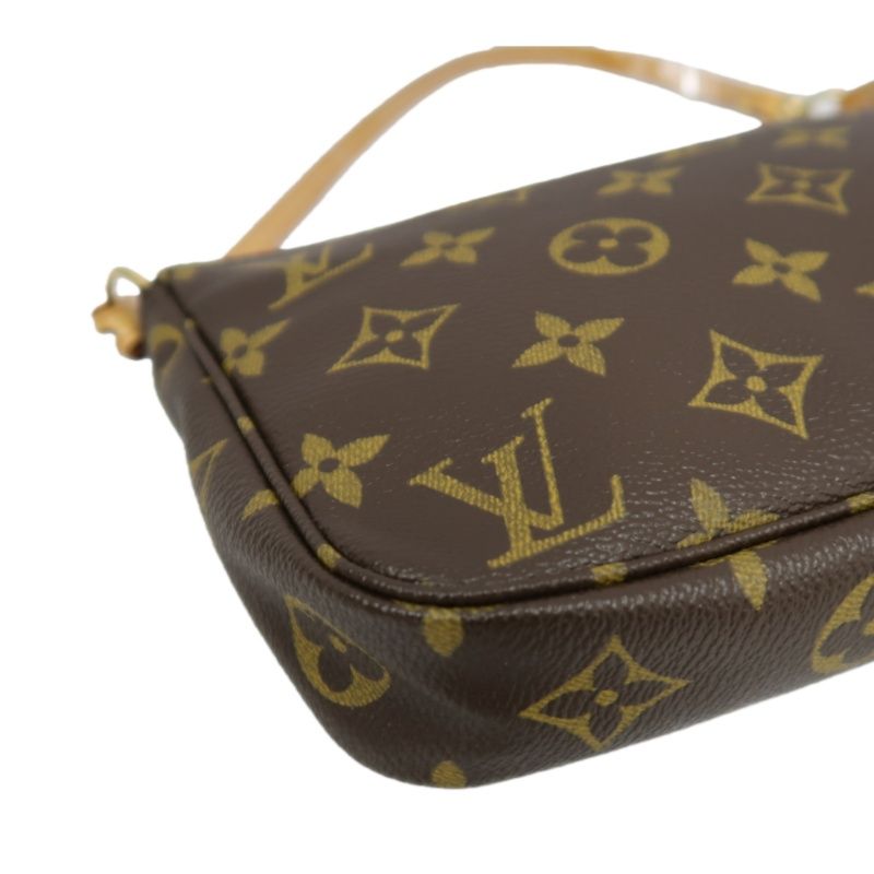 LOUIS VUITTON Monogram Pochette Accessoires (With Dust Bag, Coated Canvas)