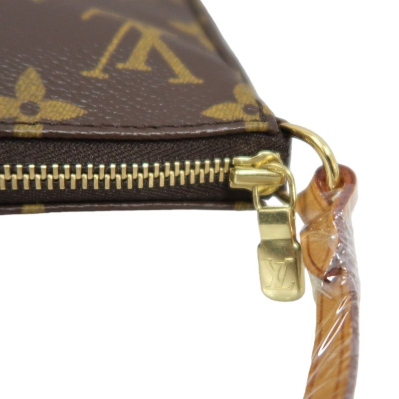 LOUIS VUITTON Monogram Pochette Accessoires (With Dust Bag, Coated Canvas)