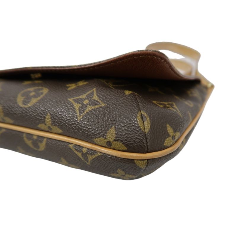 LOUIS VUITTON Musette Tango Short, Monogram Coated Canvas, Crossbody Bag, Brown (Nicknamed "Faye Wong Bag")