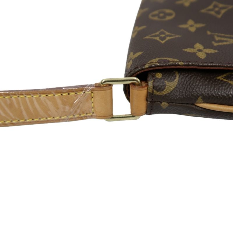 LOUIS VUITTON Musette Tango Short, Monogram Coated Canvas, Crossbody Bag, Brown (Nicknamed "Faye Wong Bag")