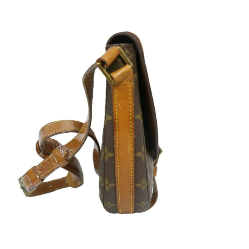 LOUIS VUITTON Monogram Chantilly Shield Design Brown Coated Canvas Shoulder Bag