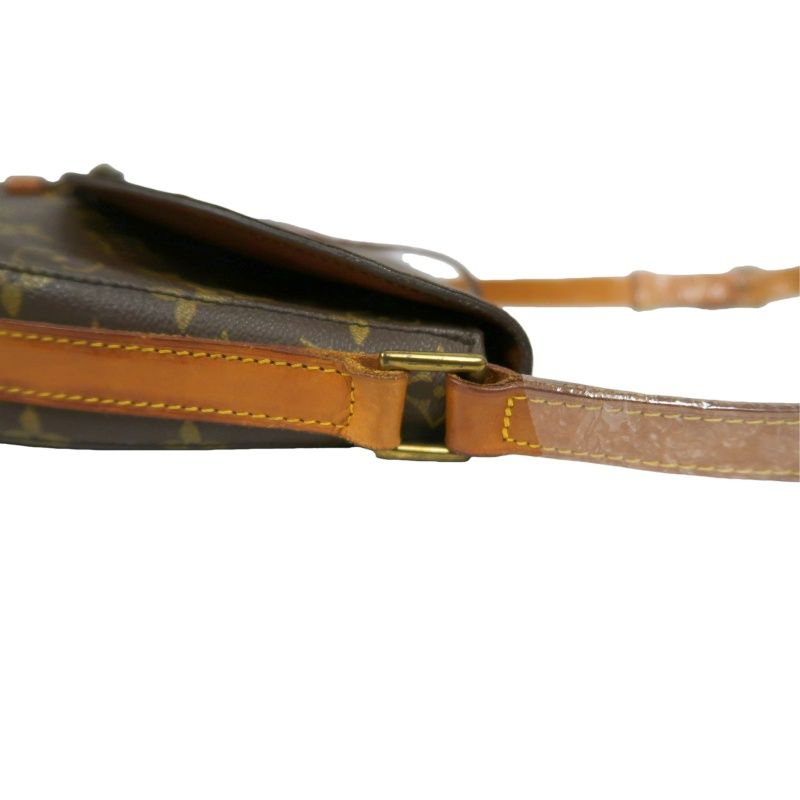 LOUIS VUITTON Monogram Chantilly Shield Design Brown Coated Canvas Shoulder Bag