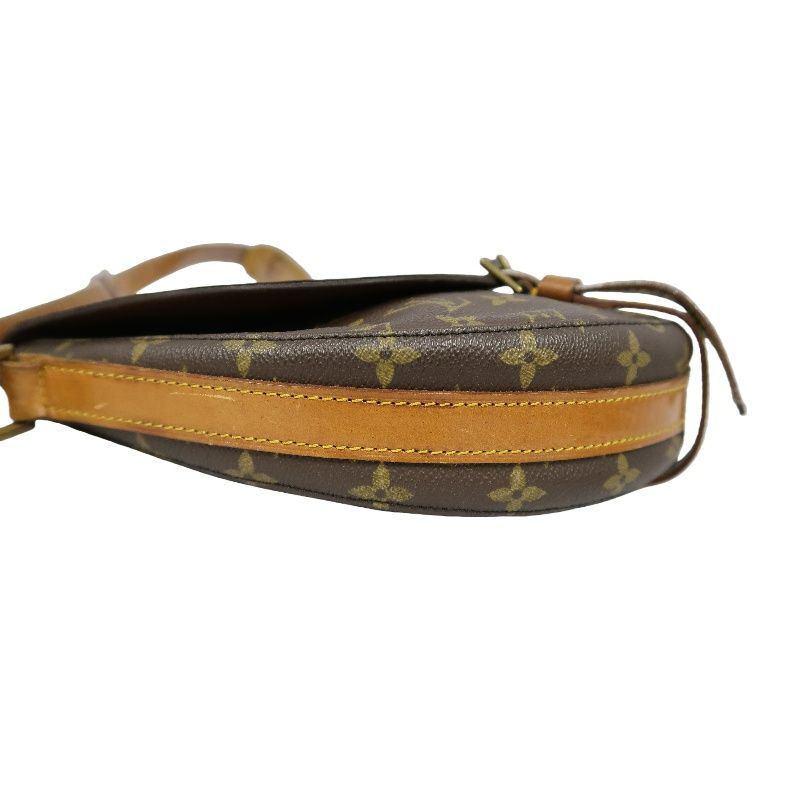 LOUIS VUITTON Monogram Chantilly Shield Design Brown Coated Canvas Shoulder Bag
