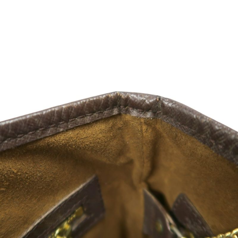 LOUIS VUITTON Damier Bucket Brown Handbag (With Pouch, Coated Canvas)