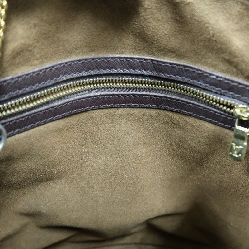 LOUIS VUITTON Damier Bucket Brown Handbag (With Pouch, Coated Canvas)