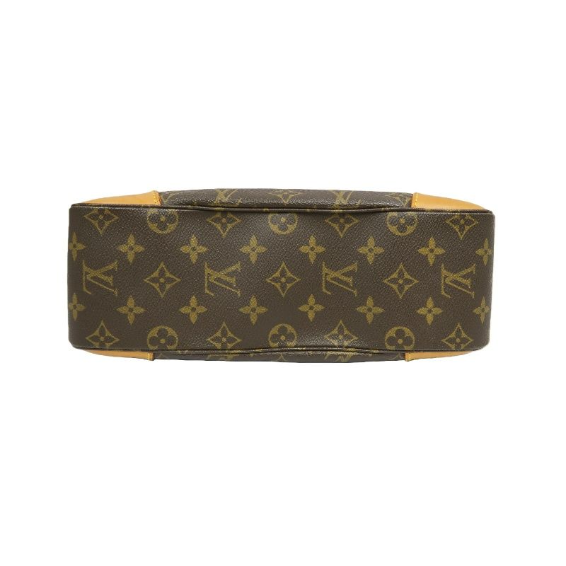 LOUIS VUITTON Boulogne 30, Monogram Coated Canvas, Shoulder Bag, Brown (Nicknamed "Croissant Bag")