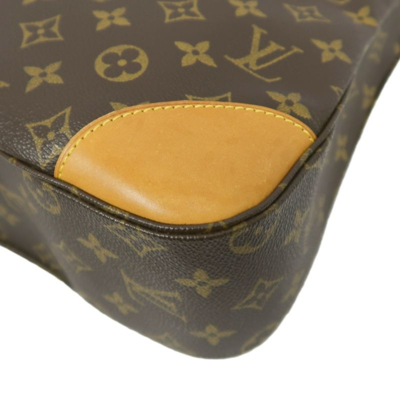 LOUIS VUITTON Boulogne 30, Monogram Coated Canvas, Shoulder Bag, Brown (Nicknamed "Croissant Bag")