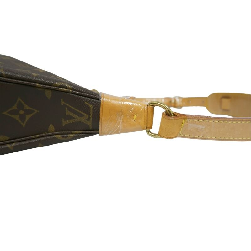 LOUIS VUITTON Boulogne 30, Monogram Coated Canvas, Shoulder Bag, Brown (Nicknamed "Croissant Bag")