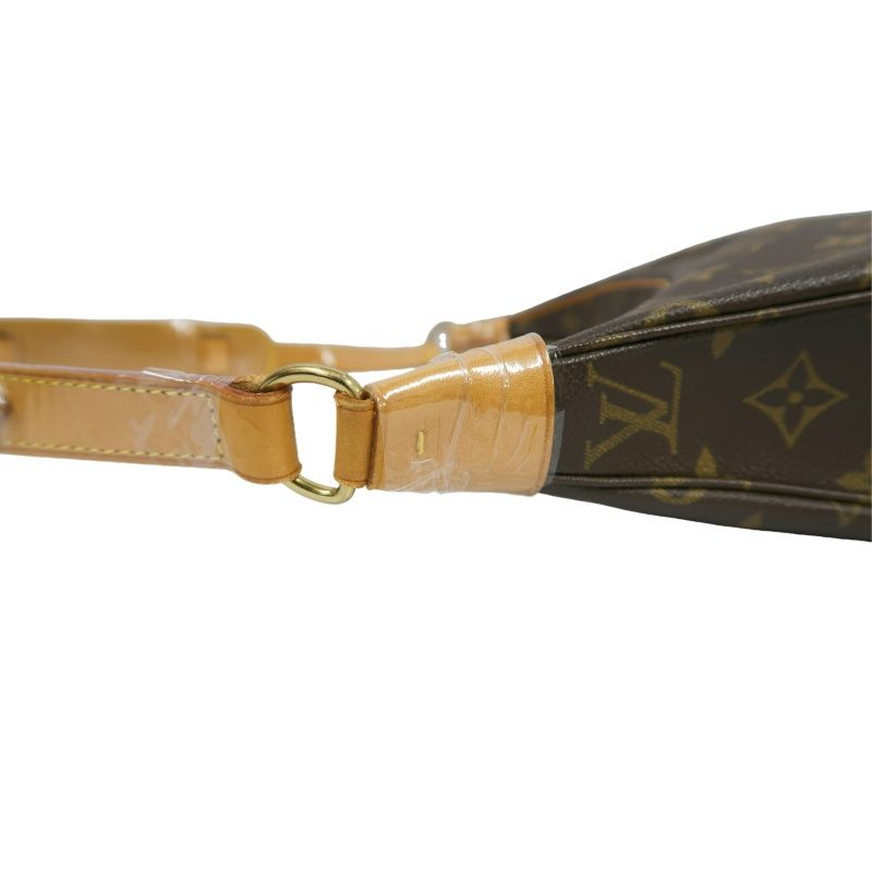 LOUIS VUITTON Boulogne 30, Monogram Coated Canvas, Shoulder Bag, Brown (Nicknamed "Croissant Bag")