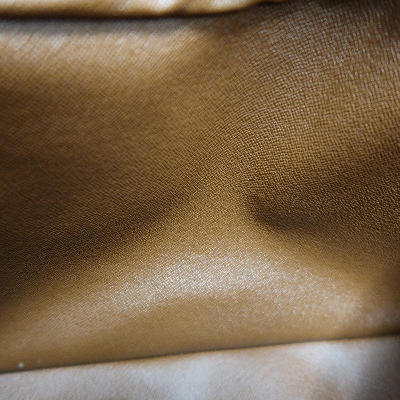 LOUIS VUITTON Boulogne 30, Monogram Coated Canvas, Shoulder Bag, Brown (Nicknamed "Croissant Bag")