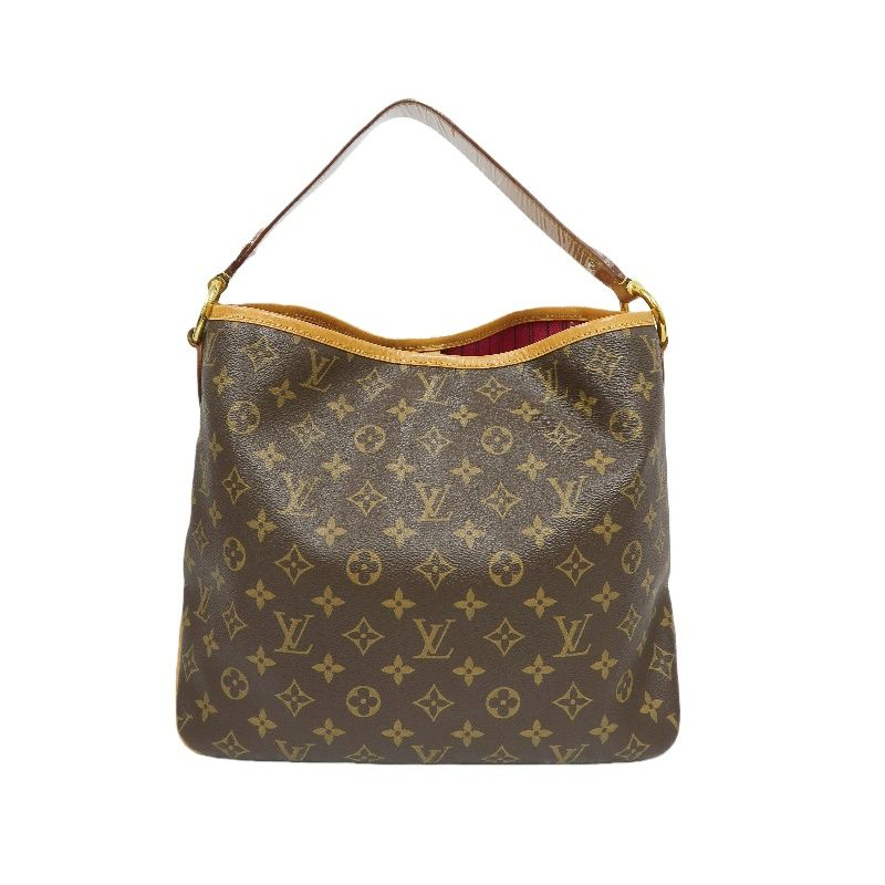 LOUIS VUITTON Delightful PM Monogram PVC Canvas Shoulder Tote Bag, Brown