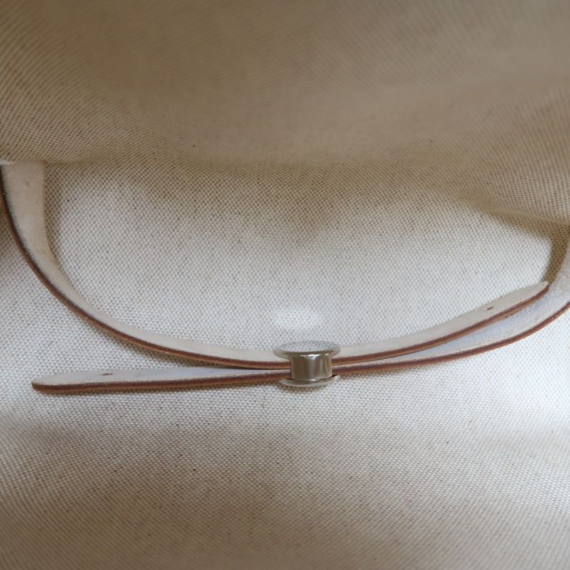 HERMES Beige & Brown Herbag Handbag (With 2 Dust Bags, 2 Padlocks & Keys, Clochette, Extra Bag & Shoulder Strap, Full Box, Canvas)