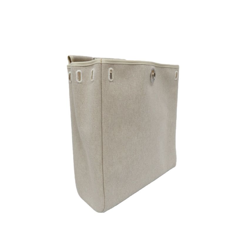 HERMES Beige & Brown Herbag Handbag (With 2 Dust Bags, 2 Padlocks & Keys, Clochette, Extra Bag & Shoulder Strap, Full Box, Canvas)