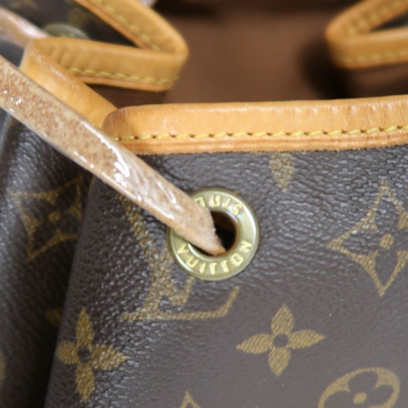 LOUIS VUITTON Montsouris MM, Monogram Coated Canvas, Backpack, Brown