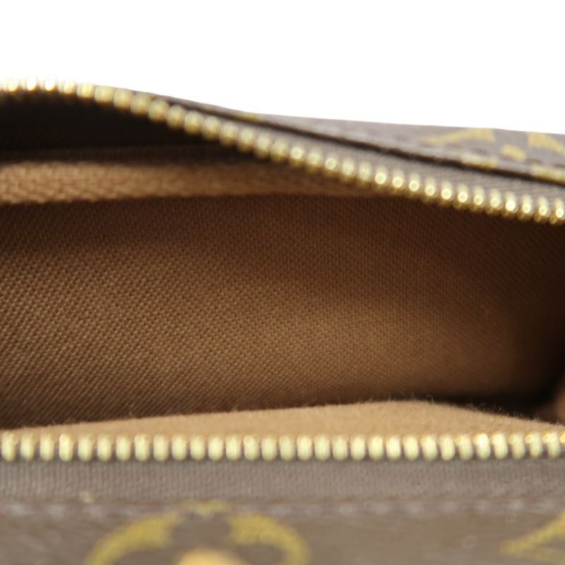 LOUIS VUITTON Montsouris MM, Monogram Coated Canvas, Backpack, Brown