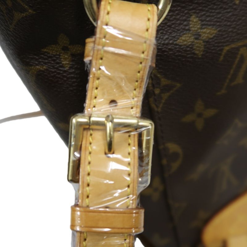 LOUIS VUITTON Montsouris MM, Monogram Coated Canvas, Backpack, Brown