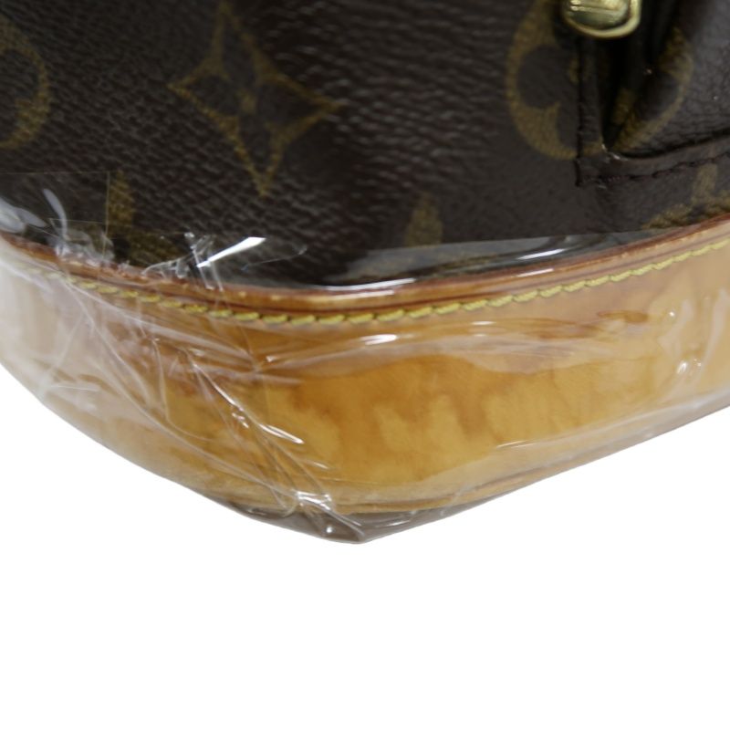 LOUIS VUITTON Montsouris MM, Monogram Coated Canvas, Backpack, Brown
