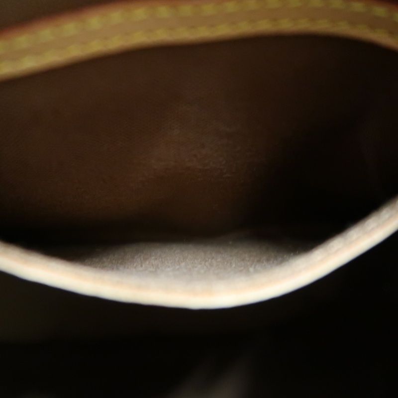 LOUIS VUITTON Montsouris MM, Monogram Coated Canvas, Backpack, Brown