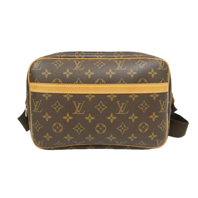 LOUIS VUITTON Monogram Reporter PM Brown Shoulder Crossbody Bag (Coated Canvas)