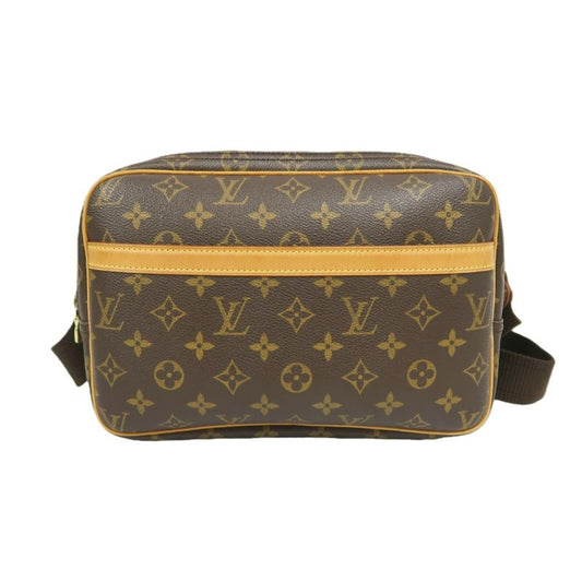 LOUIS VUITTON Monogram Reporter PM Brown Shoulder Crossbody Bag (Coated Canvas)