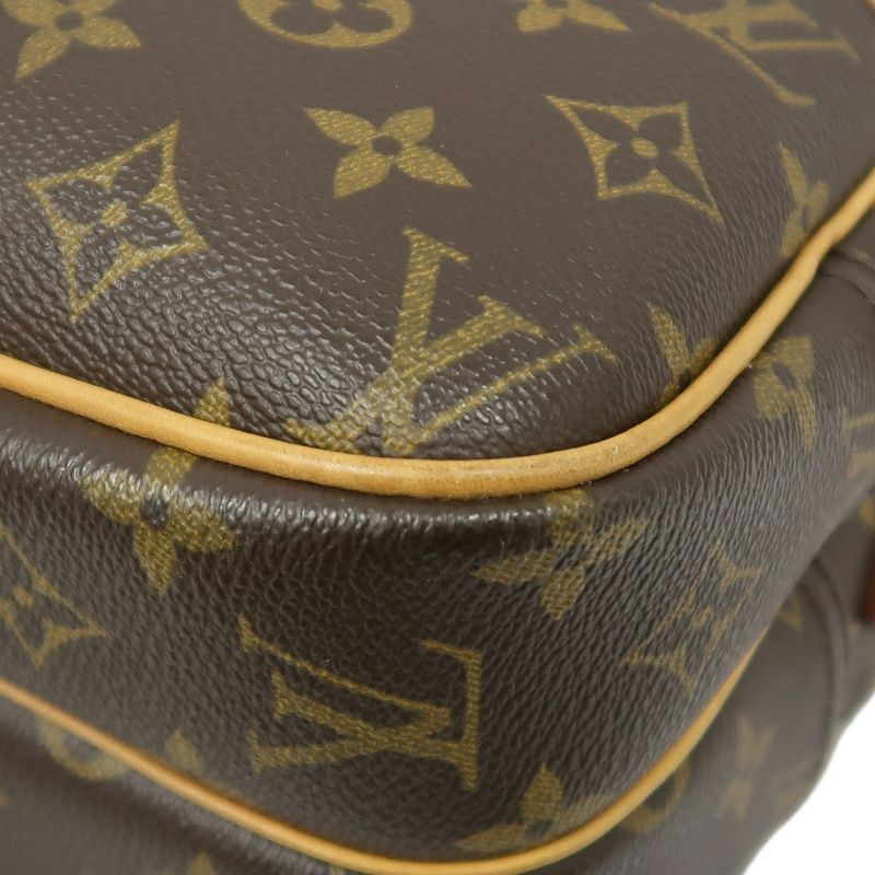 LOUIS VUITTON Monogram Reporter PM Brown Shoulder Crossbody Bag (Coated Canvas)