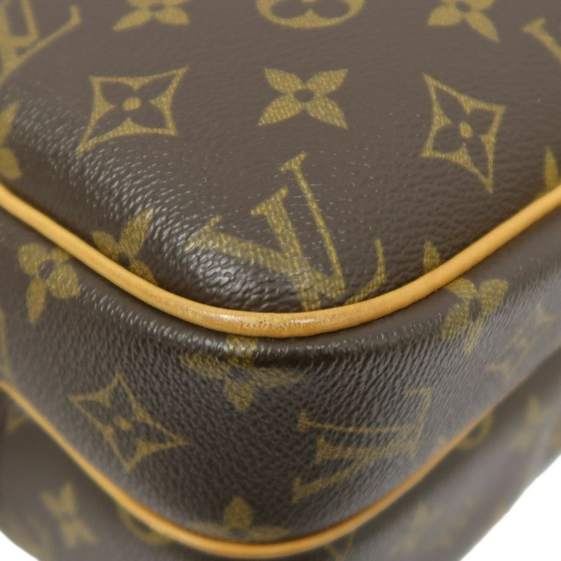 LOUIS VUITTON Monogram Reporter PM Brown Shoulder Crossbody Bag (Coated Canvas)
