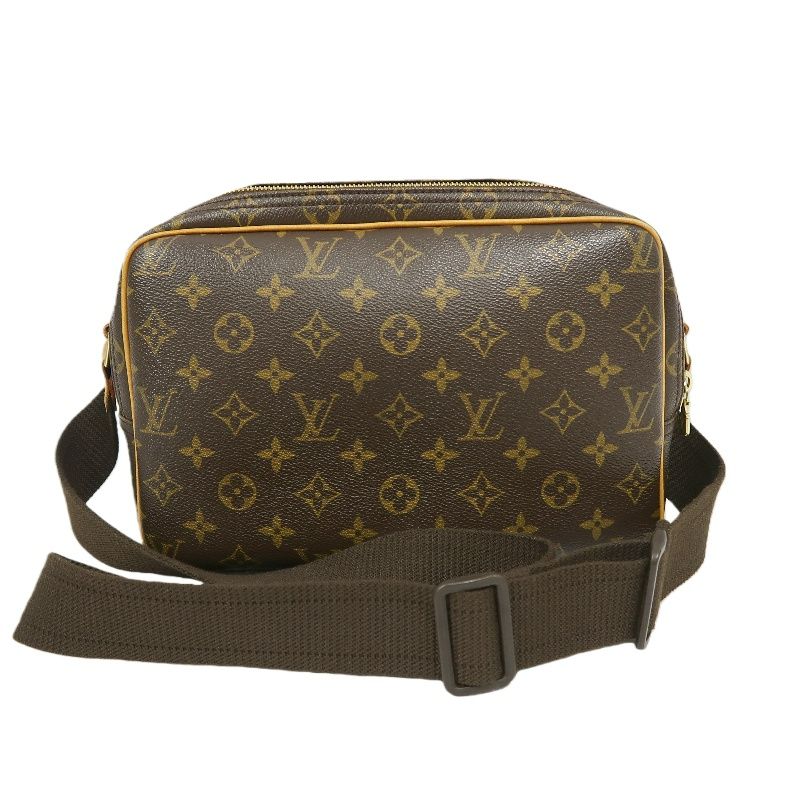 LOUIS VUITTON Monogram Reporter PM Brown Shoulder Crossbody Bag (Coated Canvas)