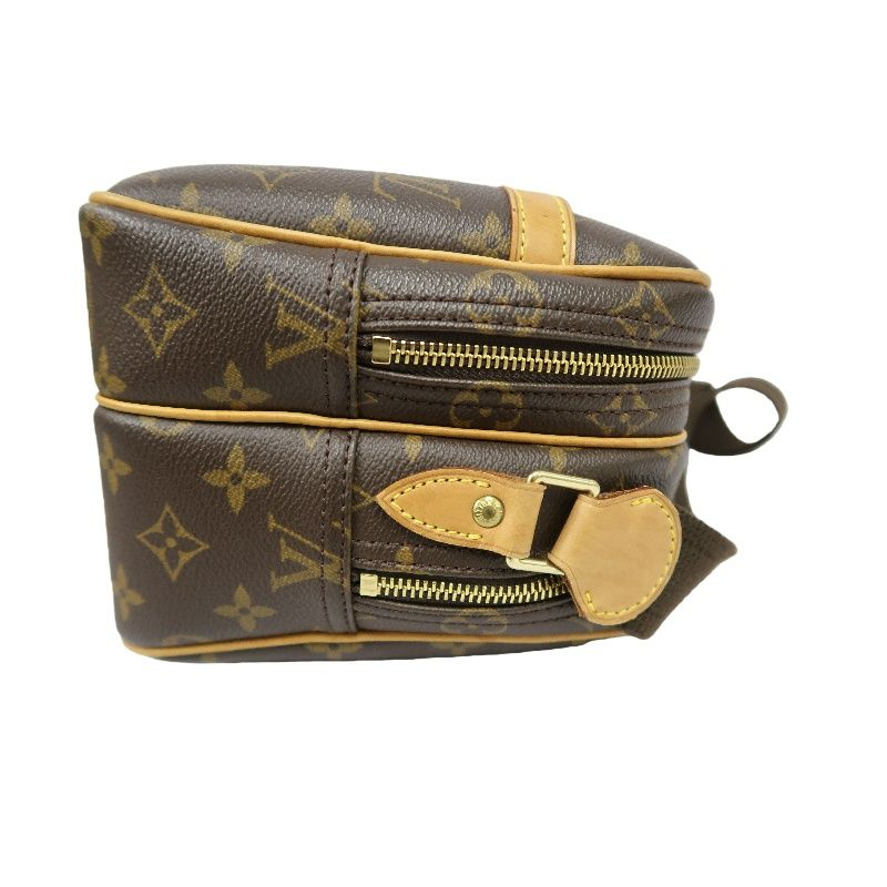 LOUIS VUITTON Monogram Reporter PM Brown Shoulder Crossbody Bag (Coated Canvas)