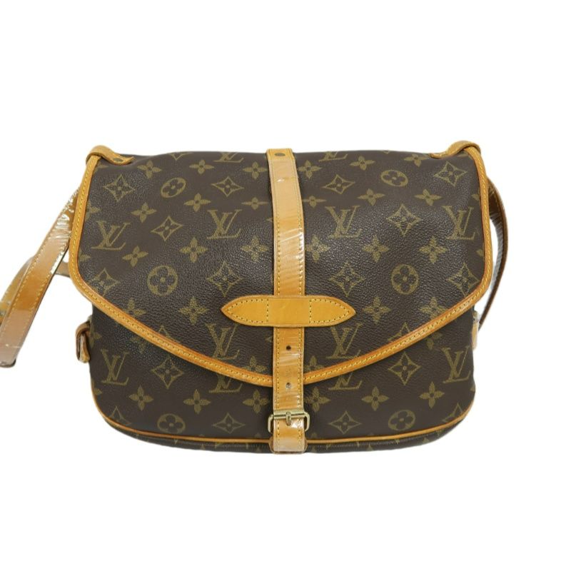 LOUIS VUITTON Soufflot 30 Monogram (Nicknamed "Gemini"), Monogram Coated Canvas, Shoulder & Crossbody Bag, Brown