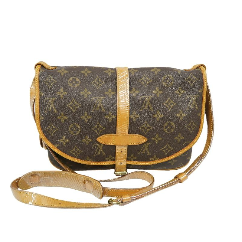 LOUIS VUITTON Soufflot 30 Monogram (Nicknamed "Gemini"), Monogram Coated Canvas, Shoulder & Crossbody Bag, Brown