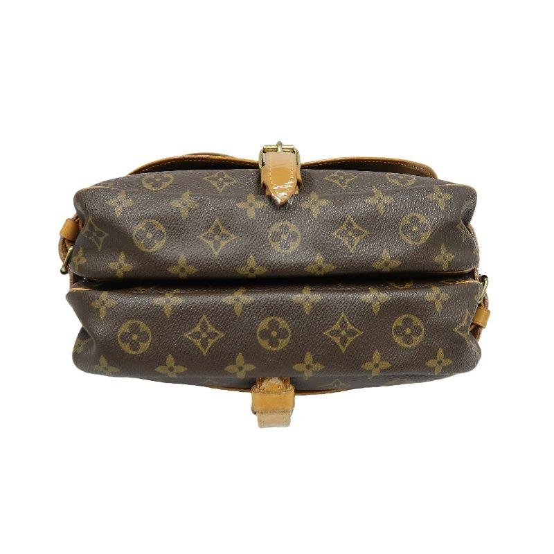 LOUIS VUITTON Soufflot 30 Monogram (Nicknamed "Gemini"), Monogram Coated Canvas, Shoulder & Crossbody Bag, Brown