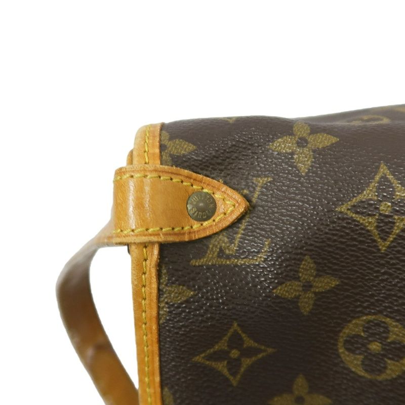LOUIS VUITTON Soufflot 30 Monogram (Nicknamed "Gemini"), Monogram Coated Canvas, Shoulder & Crossbody Bag, Brown