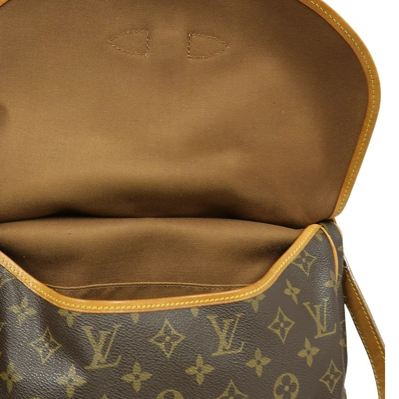 LOUIS VUITTON Soufflot 30 Monogram (Nicknamed "Gemini"), Monogram Coated Canvas, Shoulder & Crossbody Bag, Brown